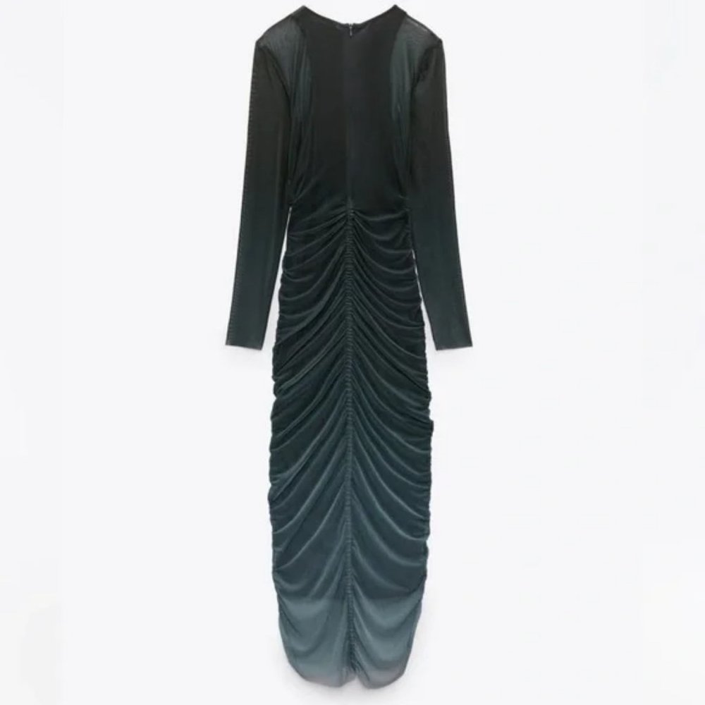 ZARA PRINTED TULLE DRESS - Picture 5 of 6